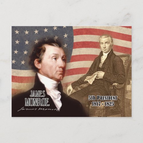 James Monroe _ 5th President of the US Postcard