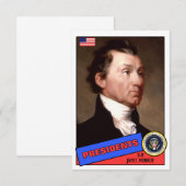 James Monroe Baseball Card (Front/Back)