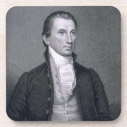 James Monroe engraved by Asher Brown Durand 1796 Coaster
