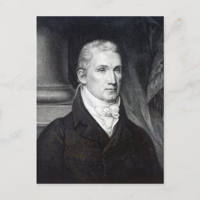 James Monroe, engraved by Thomas Gimbrede Postcard (Front)
