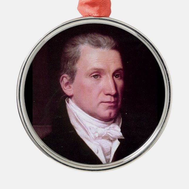 James Monroe Metal Ornament (Front)