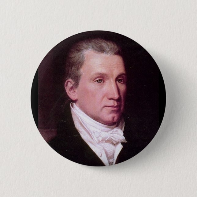 James Monroe Pinback Button (Front)