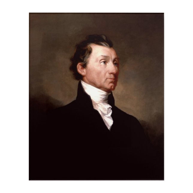 James Monroe Portrait, Early American President Acrylic Print (Front)