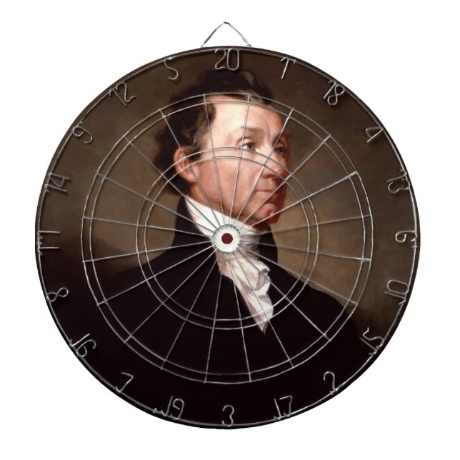 James Monroe Portrait, Early American President Dart Board (Front)