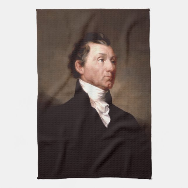 James Monroe Portrait, Early American President Kitchen Towel (Vertical)
