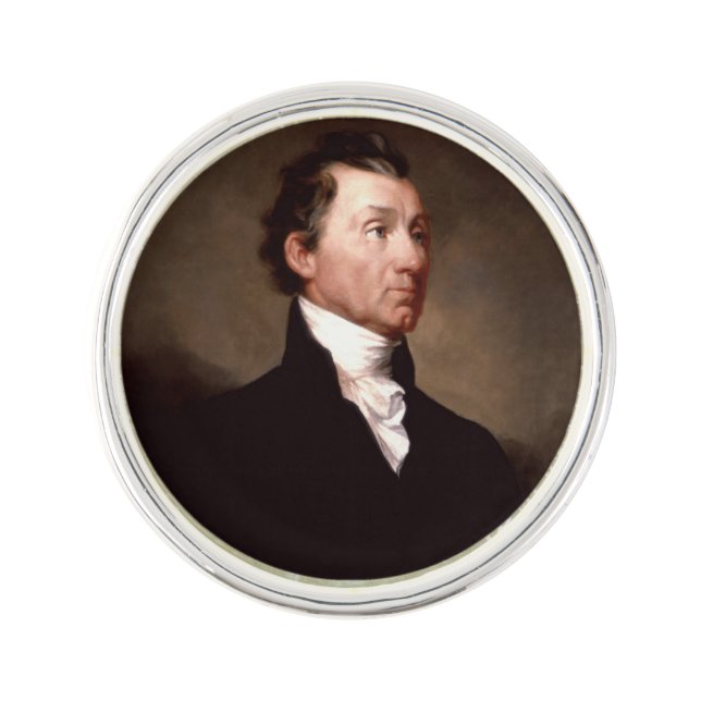 James Monroe Portrait, Early American President Lapel Pin (Front)