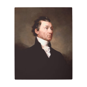 James Monroe Portrait, Early American President Metal Print