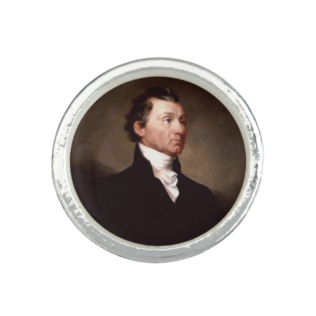 James Monroe Portrait, Early American President Ring (Front)