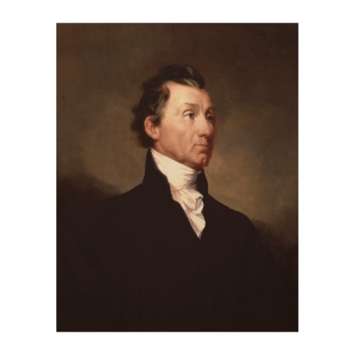 James Monroe Portrait Early American President Wood Wall Art