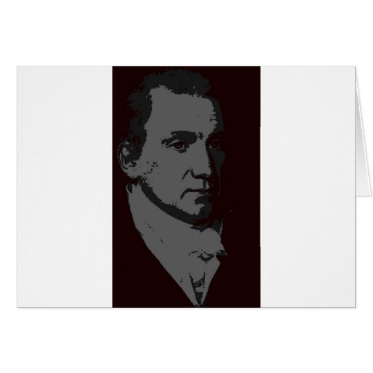 James Monroe silhouette Card