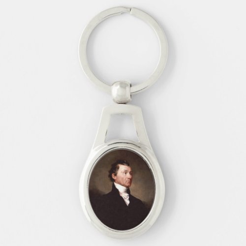 James Monroe White House US President Portrait Keychain