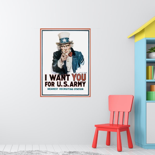 James Montgomery Flagg I Want You For U.S. Army Poster | Zazzle
