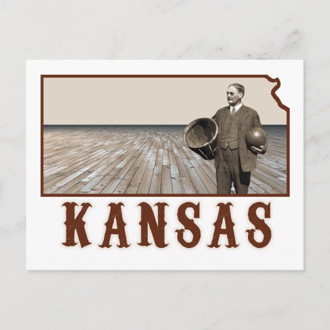 James Naismith Basketball Postcard (Front)