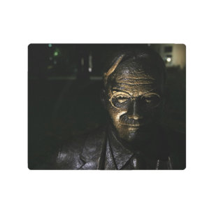 James Naismith Brone Statue Metal Print