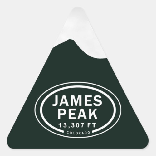 James Peak 13307 FT 13er Colorado Rocky Mountain Triangle Sticker