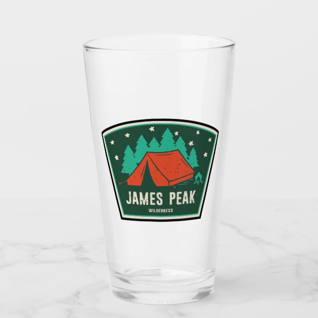 James Peak Wilderness Colorado Camping Glass (Front)