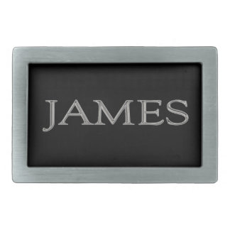 James Personalized Name Belt Buckle