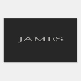 James Personalized Name Rectangular Sticker