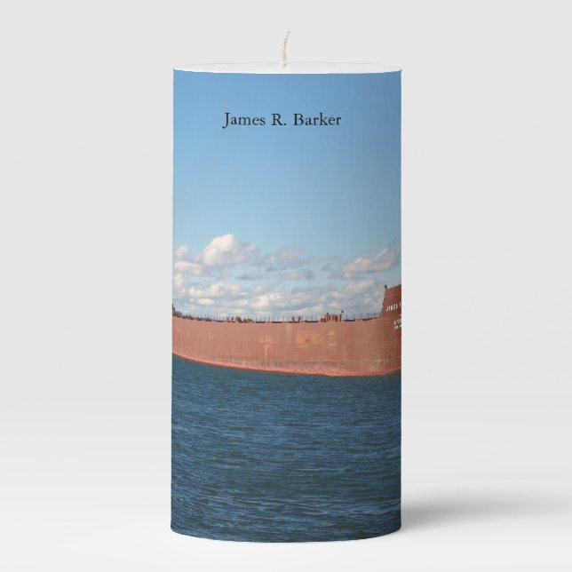 James R. Barker candle (Front)