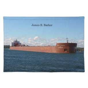 James R. Barker cloth placemat