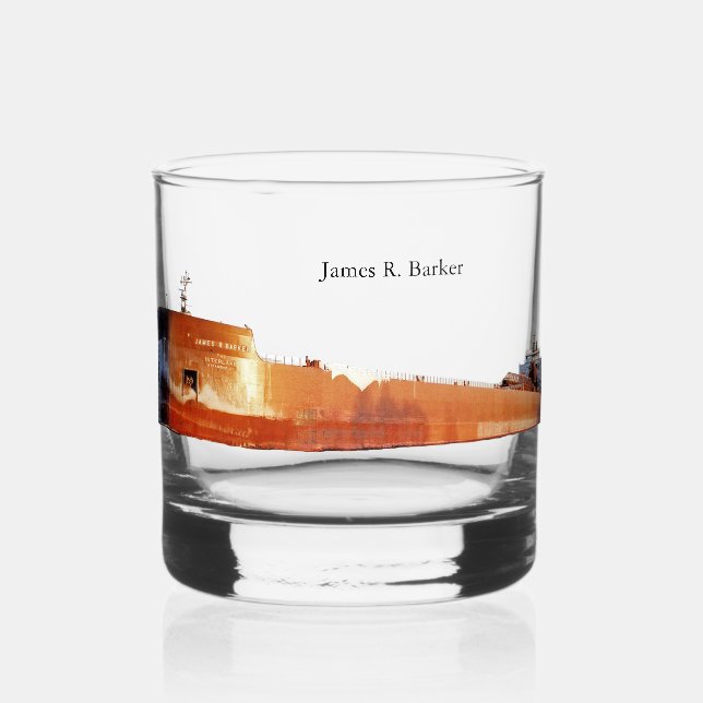 James R. Barker glass (Front)