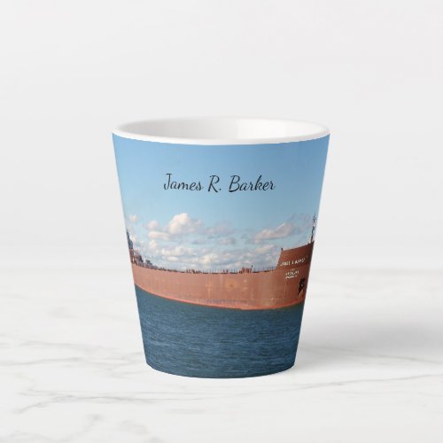 James R Barker latte mug