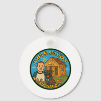 James R. Sullivan Art Studio Logo Keychain