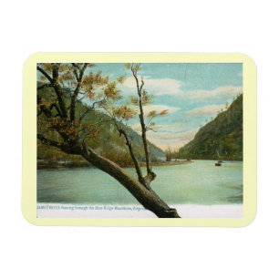 James River, Blue Ridge Mountains, VA Vintage Magnet