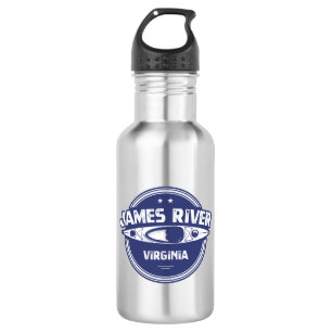 James River Virginia Kayaking Stainless Steel Water Bottle