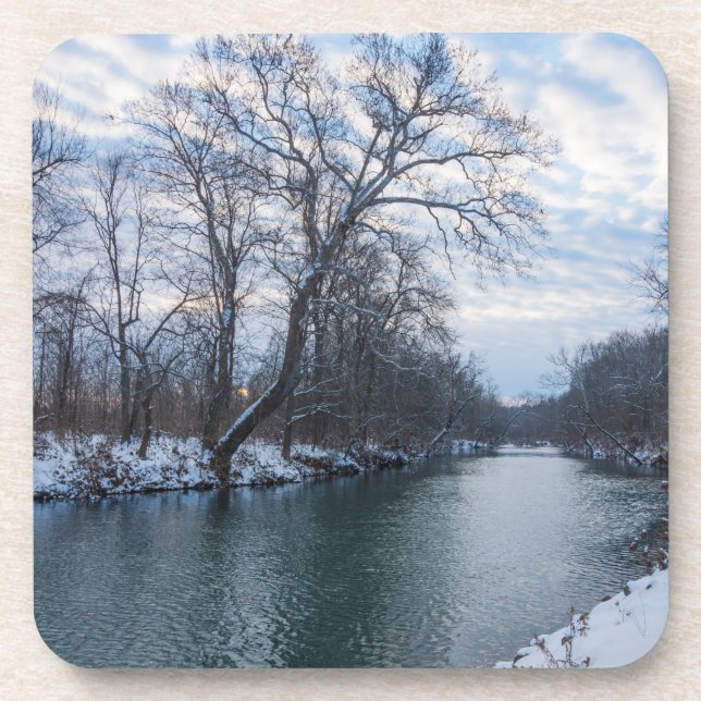 James River Winter Drink Coaster (Front)