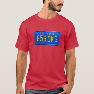James Rockfords license plate in the Rockford File T-Shirt