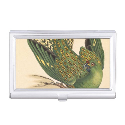 James Sowerby Ground Parrot Psittacus terrestris  Business Card Case