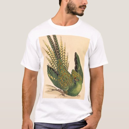 James Sowerby Ground Parrot Psittacus terrestris  T_Shirt