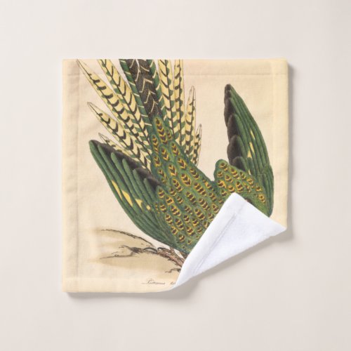 James Sowerby Ground Parrot Psittacus terrestris  Wash Cloth