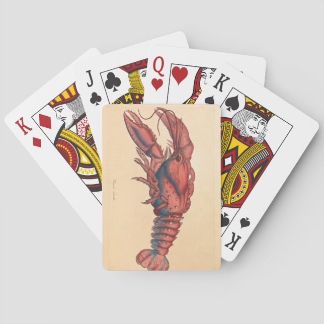 James Sowerby  Serrated Lobster   Poker Cards (Back)