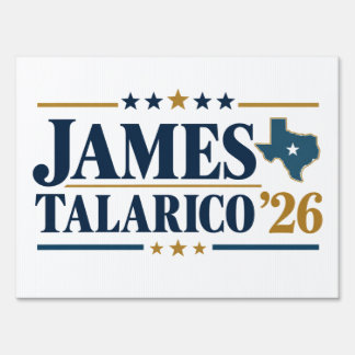James Talarico 2026 Senate Sign