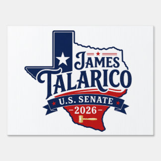 James Talarico 2026 US Senate Sign