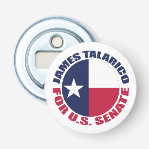 James Talarico for U.S. Senate Texas Flag Bottle Opener