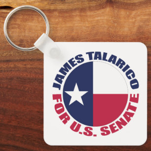 James Talarico for U.S. Senate Texas Flag Keychain