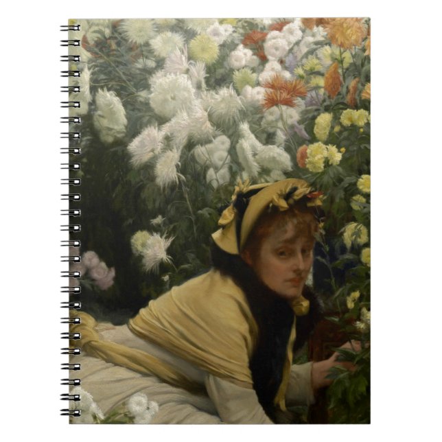 James Tissot Chrysanthemums Notebook (Front)