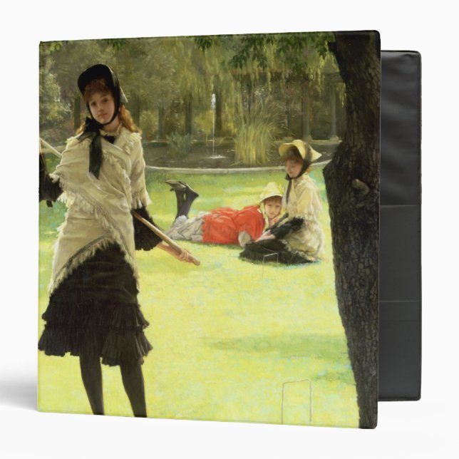 James Tissot | Croquet, c.1878 3 Ring Binder (Front/Inside)