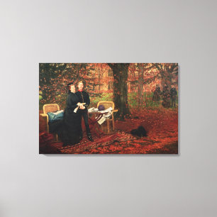James Tissot Empress Eugenie & Eugene-Louis Napo Canvas Print