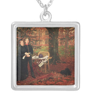 James Tissot   Empress Eugenie & Eugene-Louis Napo Silver Plated Necklace