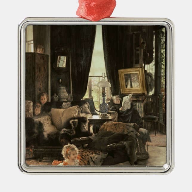 James Tissot | Hide and Seek, c.1880-82 Metal Ornament (Front)