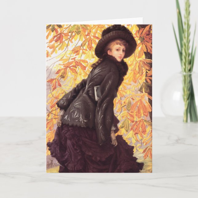 James Tissot October Greeting Card (Front)