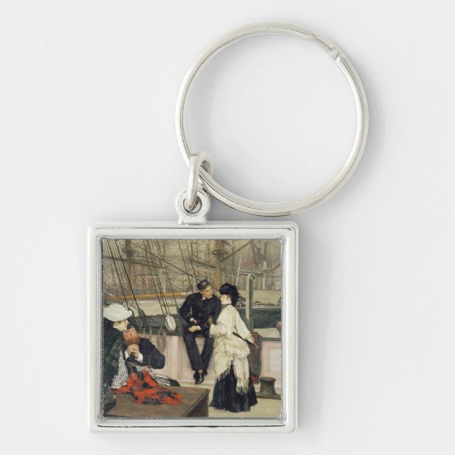 James Tissot | The Captain and the Mate, 1873 Keychain (Front)