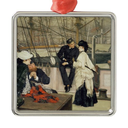 James Tissot | The Captain and the Mate, 1873 Metal Ornament