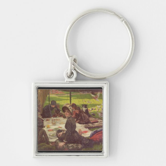 James Tissot | The Picnic , c.1881-2 Keychain (Front)