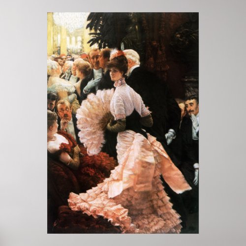 James Tissot The Political Lady Poster