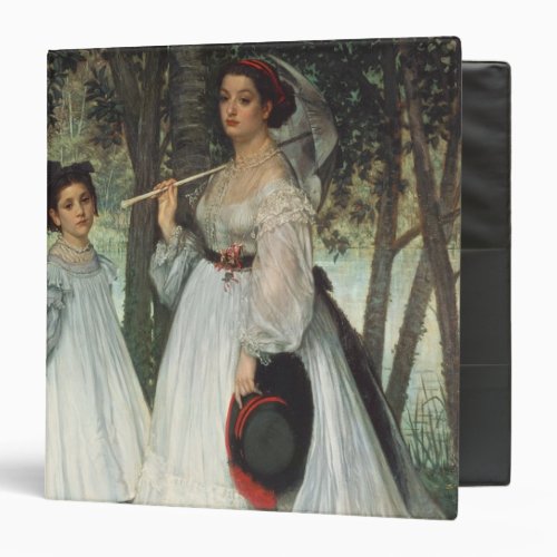 James Tissot  The Two Sisters Portrait 1863 3 Ring Binder